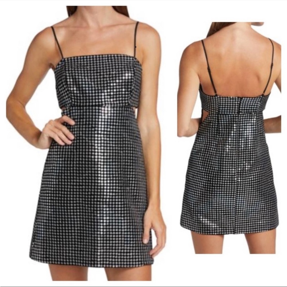 Ramy Brook Amina Sequined Cutout Dress, Size Small NWOT